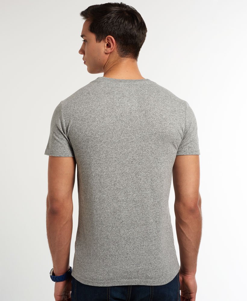 Mens - Double Drop T-shirt in Grey Grit | Superdry
