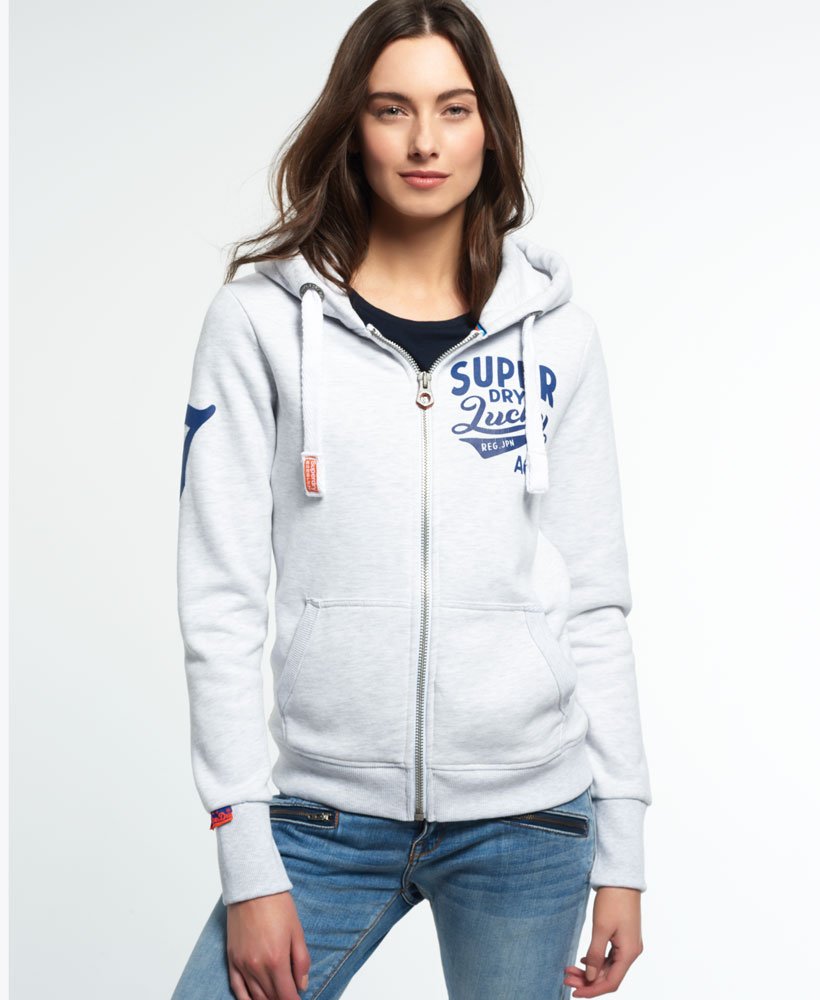 Eik terugtrekken circulatie Superdry Lucky Aces Zip Hoodie - Women's Womens Sale-hoodies