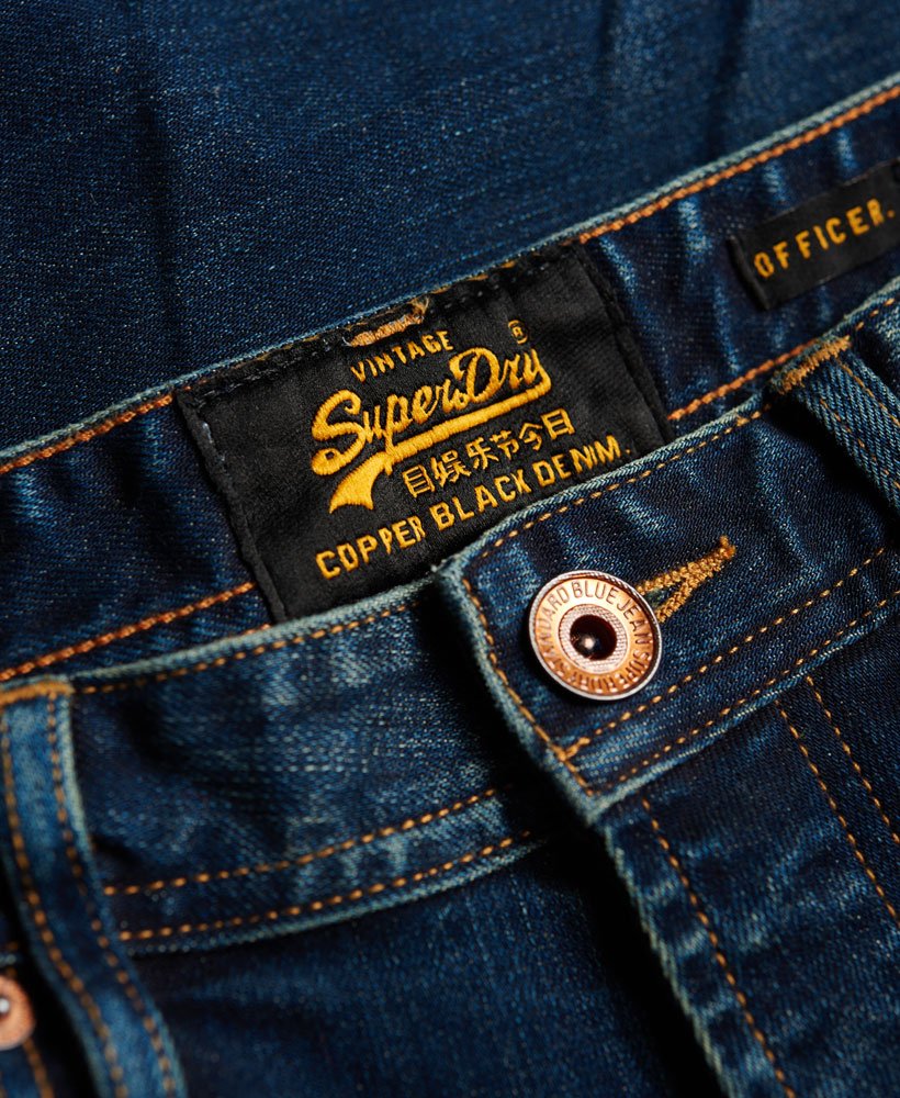 Mens - Officer Jeans in Antique Vintage | Superdry UK