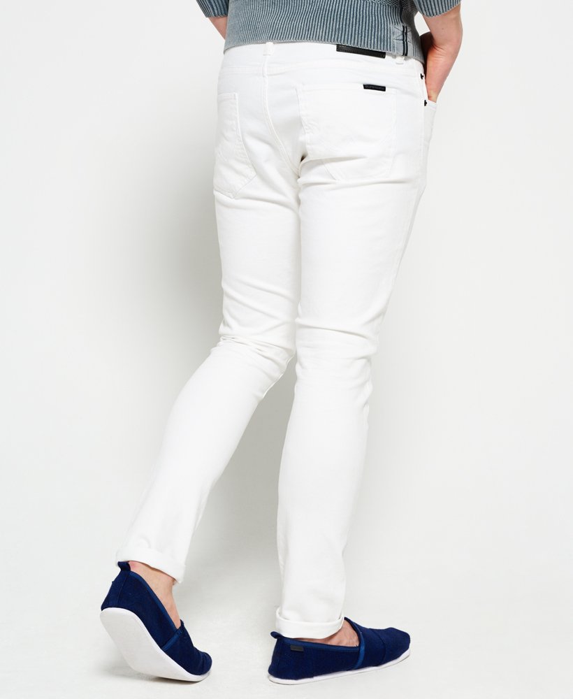 Mens - Skinny Jeans in Optic White | Superdry UK