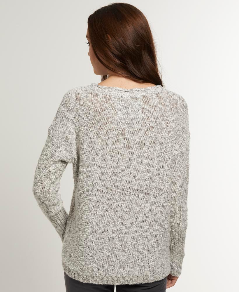 Womens - Super Icarus Knit Top in Patterson White | Superdry