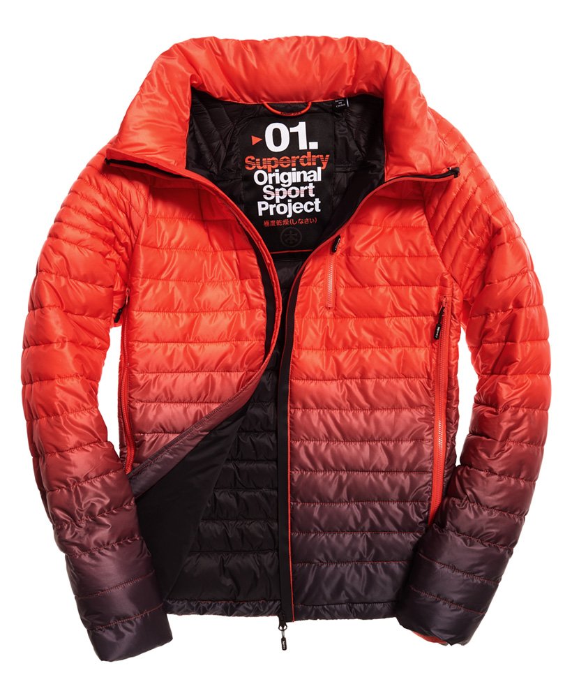 Mens - Power Fade Jacket in Orange | Superdry