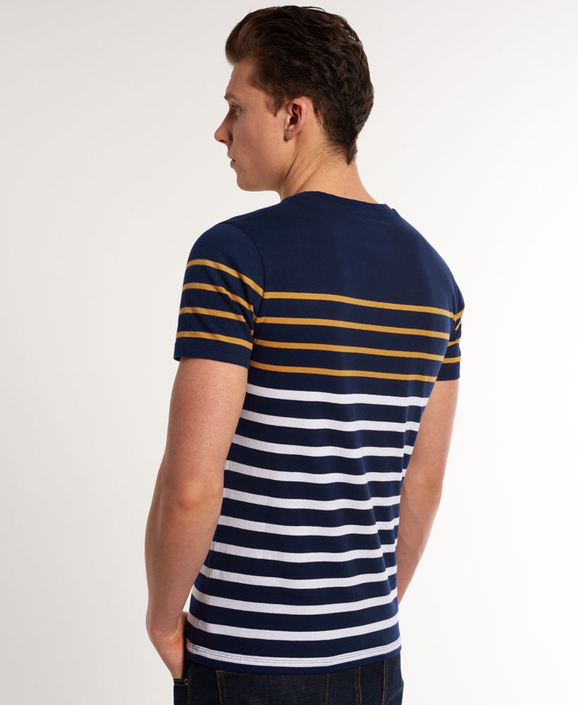 Mens - Chest Band T-shirt in Rinse Navy | Superdry UK
