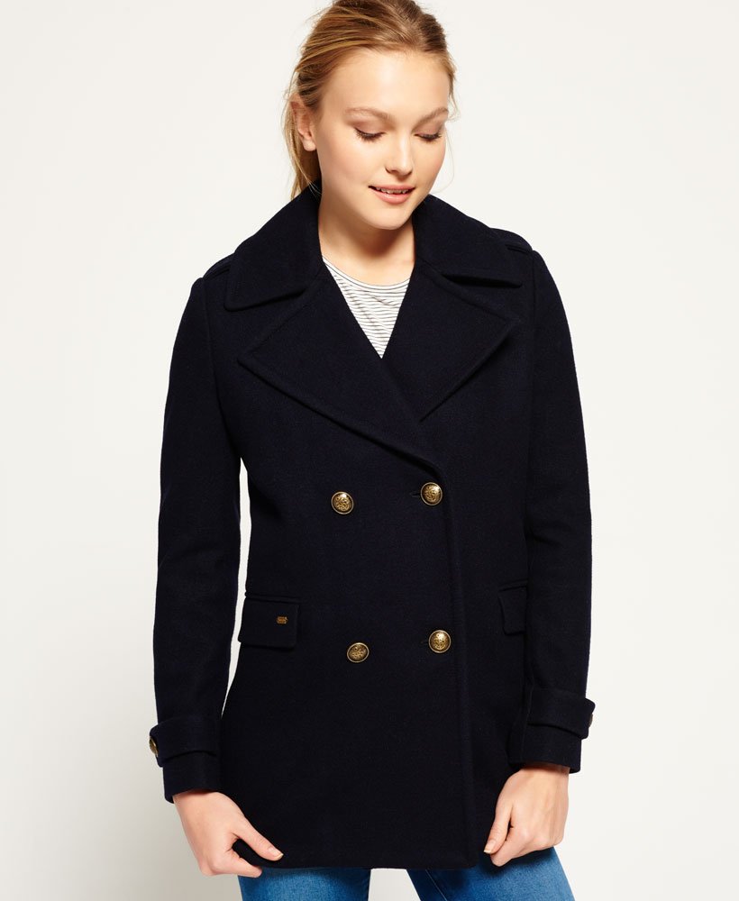 Superdry Classic Pea Coat for Womens