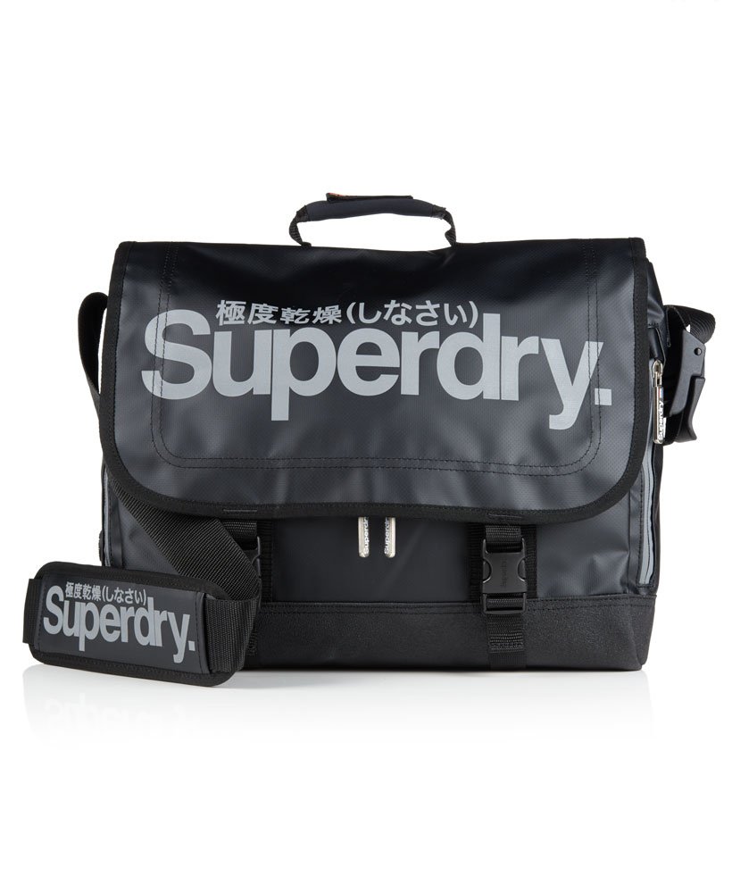 ontmoeten Woud Intrekking Superdry Super Pop Tarp laptoptas, Zwart - Heren Heren Tassen