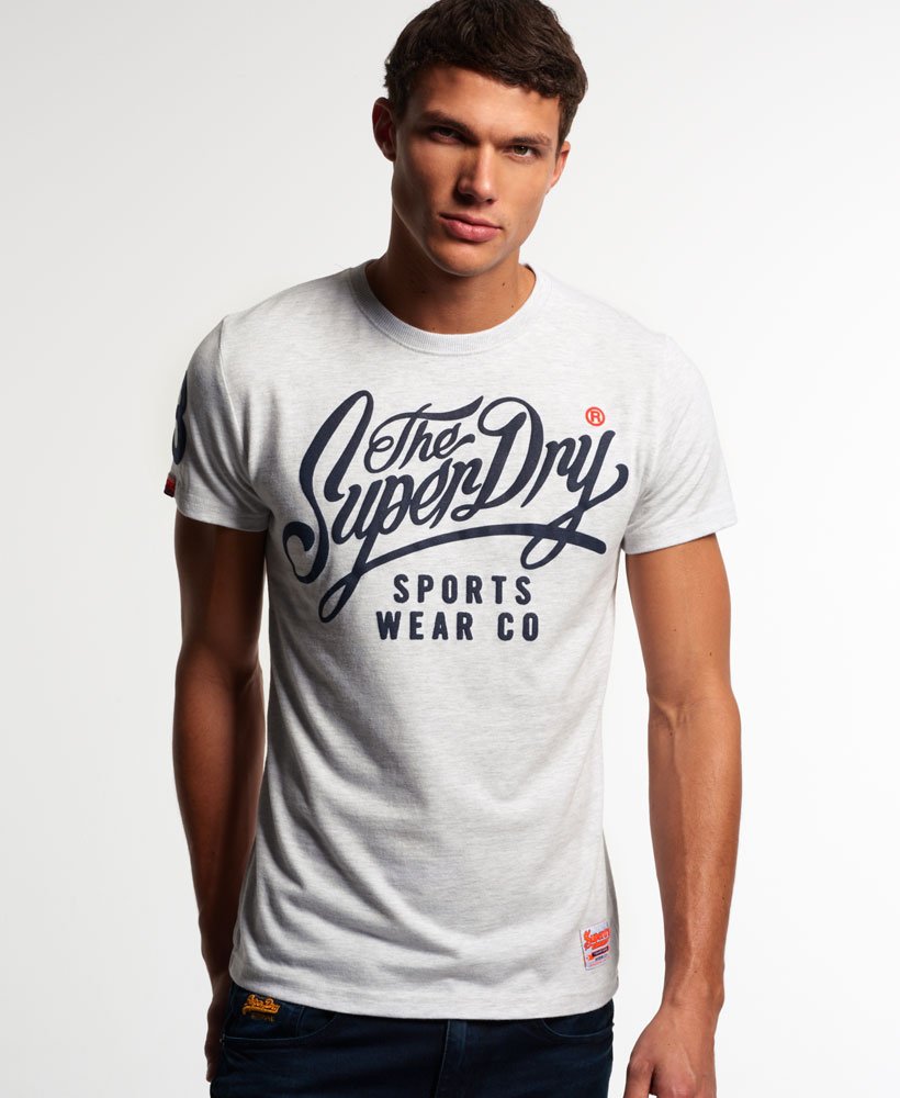 Mens - Knockout T-shirt in Ice Marl | Superdry UK