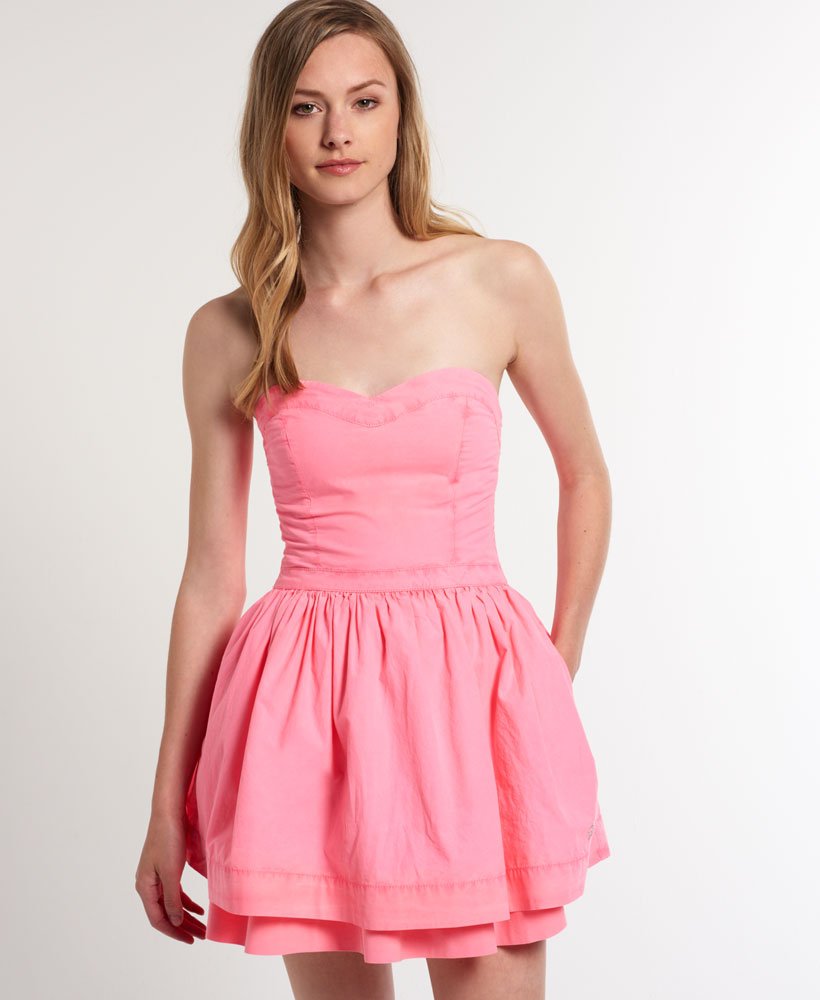 superdry strapless dress
