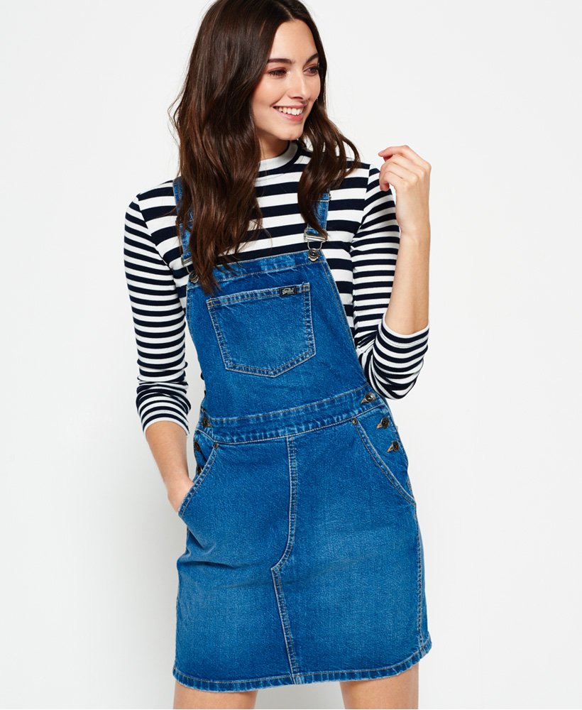 Superdry Bethany Dungaree Dress  0