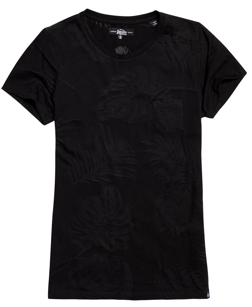 Womens - Essential Pocket T-shirt in Black | Superdry UK