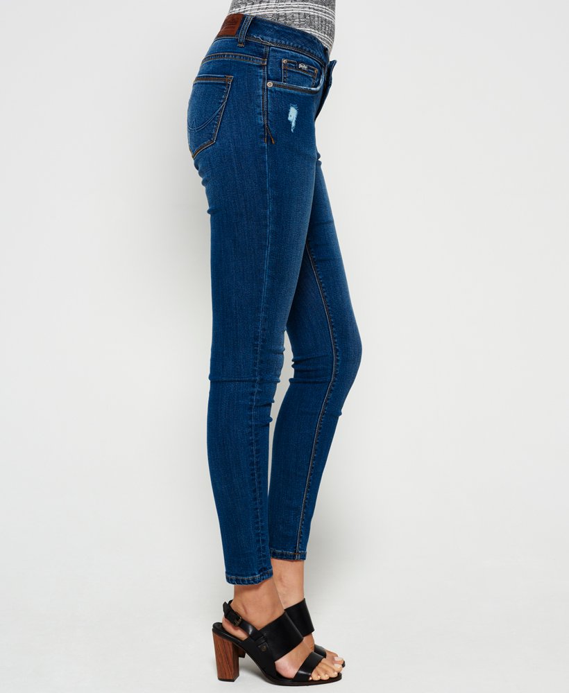 Womens Cassie Skinny Jeans in Corn Tweed Superdry