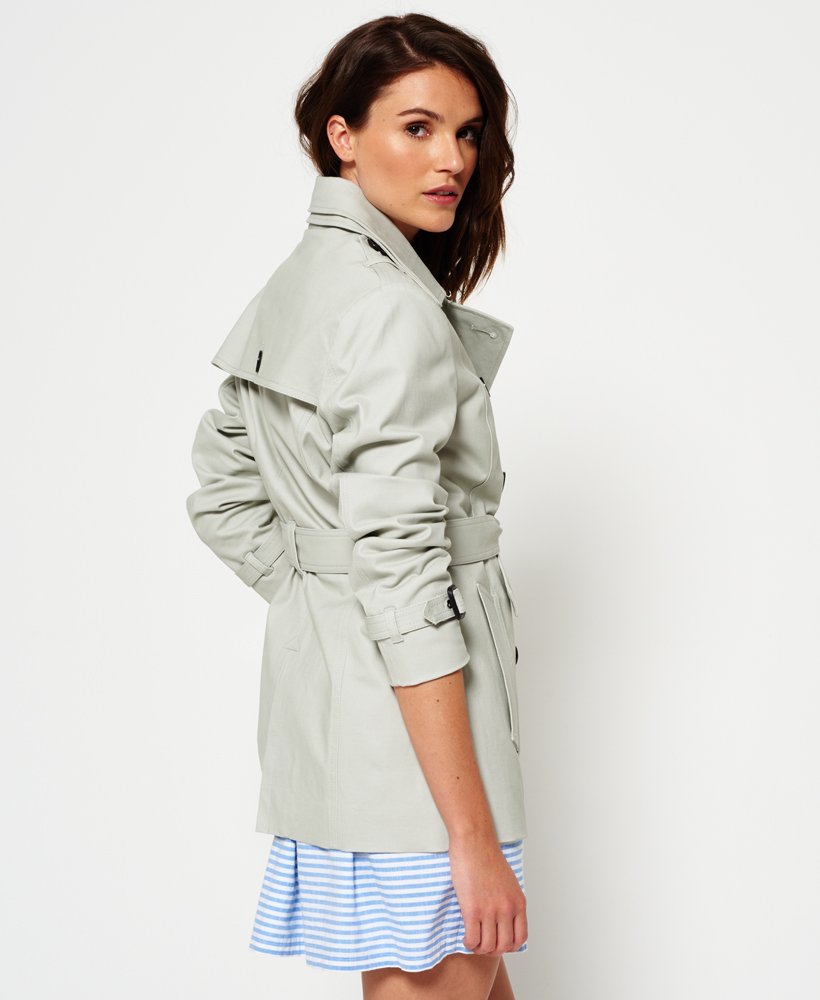 Womens - Summer Belle Trench Coat in Cream | Superdry