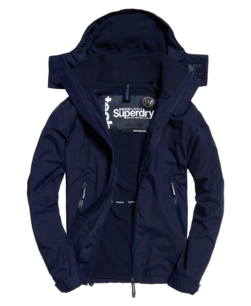 navy blue superdry hoodie