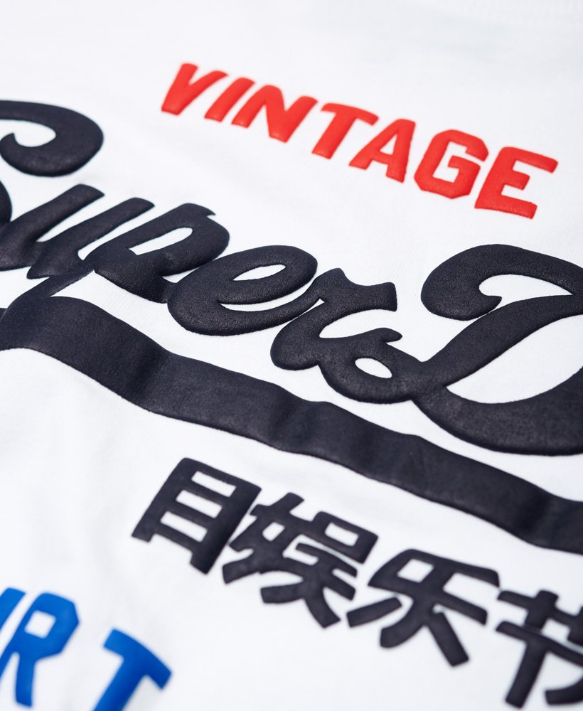 Mens - Shirt Shop Tri T-Shirt in Optic | Superdry