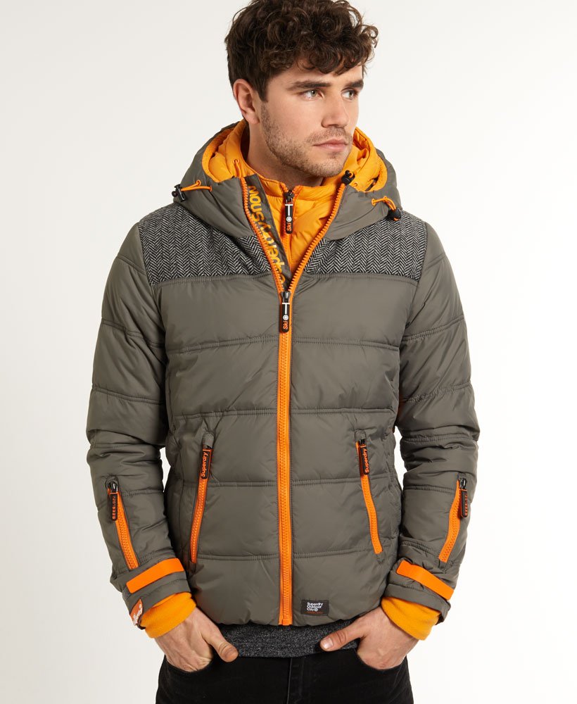 Men's - Elements Ski Jacket in Grey | Superdry UK