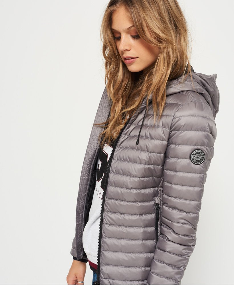Veste Hiver Femme Matelassée à Capuche – Doudoune Légère Anorak – Parka Zippée Chaude – Pour Randonnée Et Extérieur