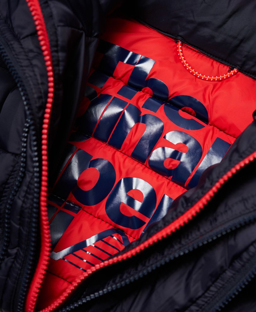 superdry fuji triple zip through jacket navy