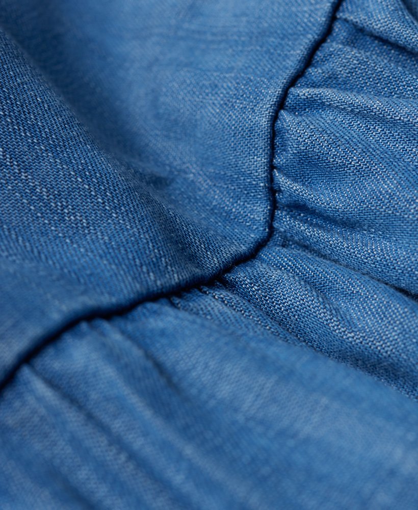 Womens - Insert Detail Dress in Blue | Superdry UK