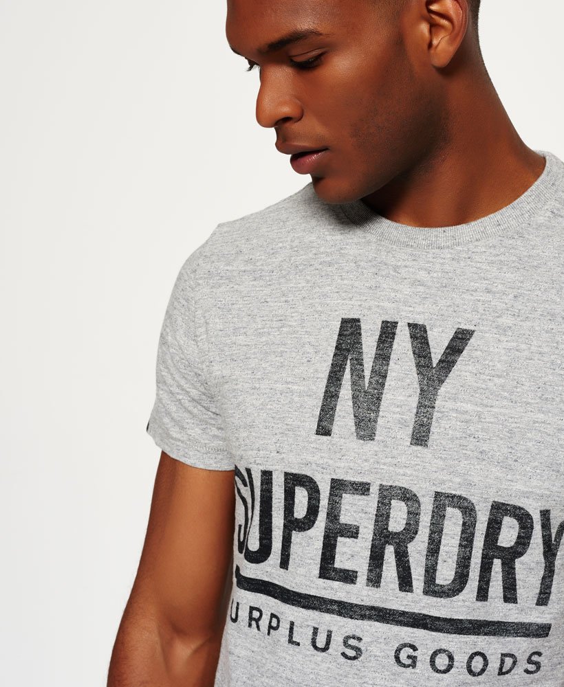 Mens - Surplus Goods Graphic T-shirt in Grey | Superdry UK
