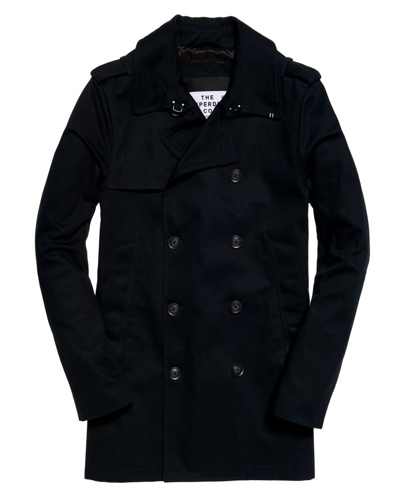 Men's - Winter Rogue Trench Coat in Black | Superdry UK