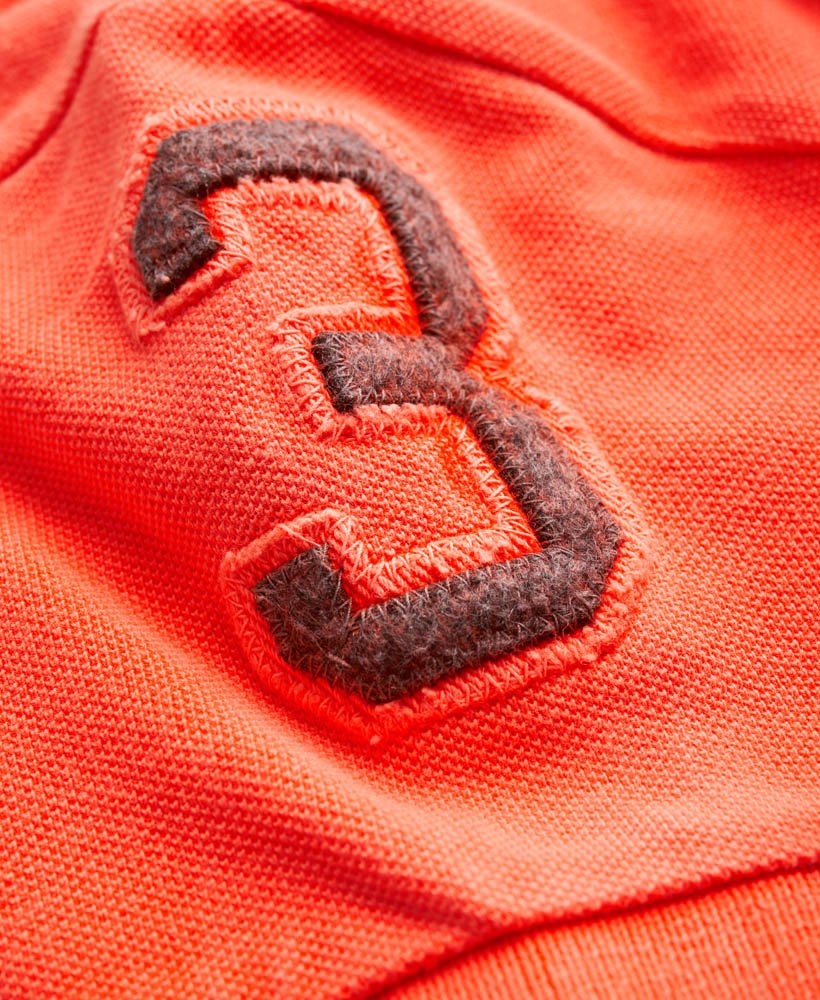 Womens Vintage Hit Pique Polo in Fluro Coral | Superdry Womens Vintage Hit Pique Polo in Fluro Coral | Superdry