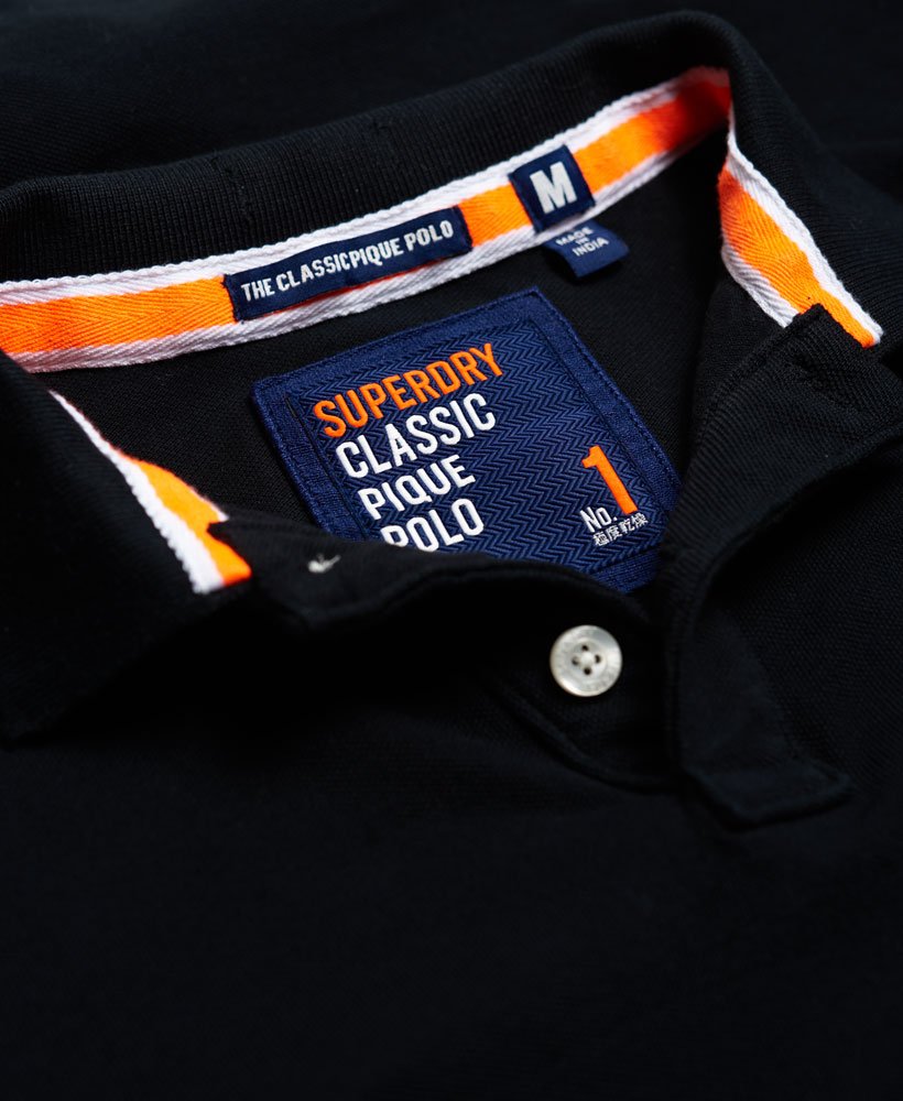 Sofortiger Versand Men\'s Classic Pique Black | Polo US Shirt Superdry in