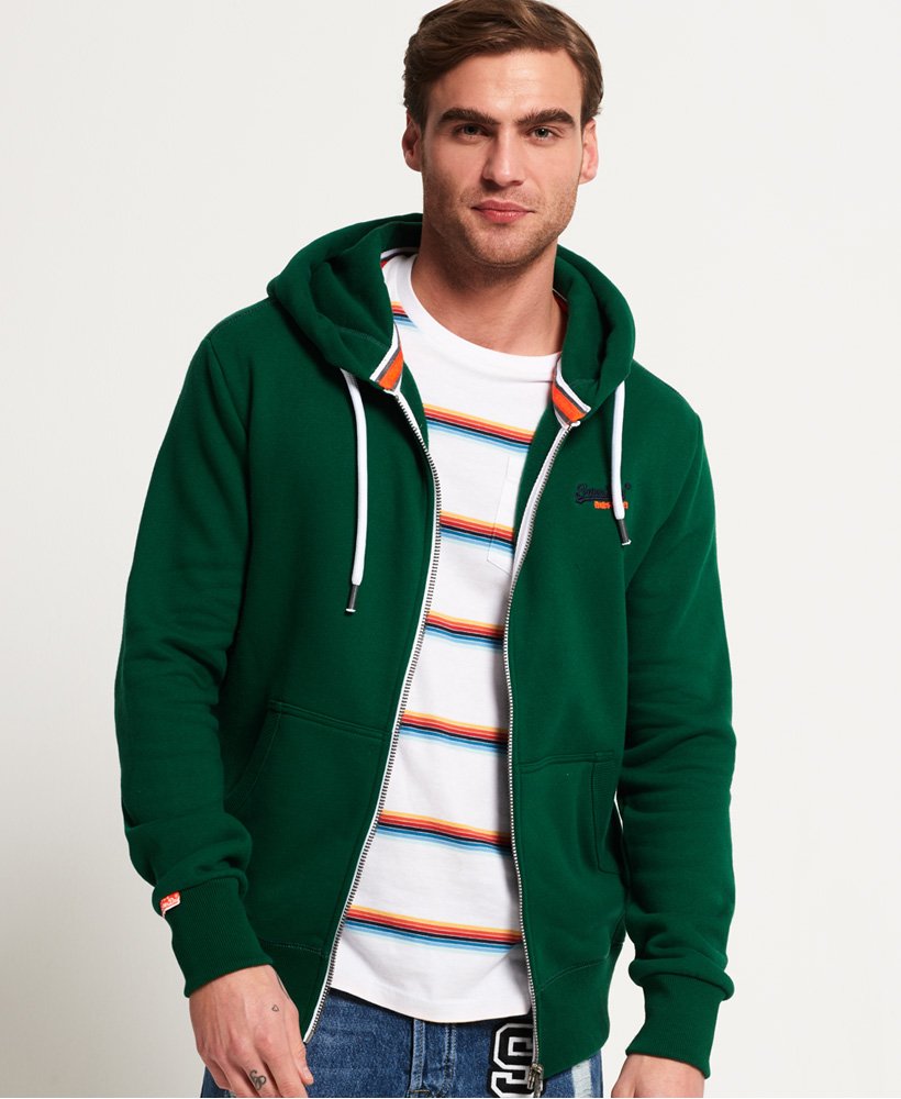 mens green zip up hoodie