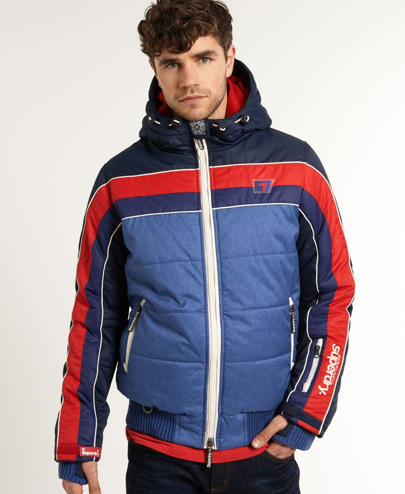 Men's - Polar Ski Puffer Jacket in Blue | Superdry UK