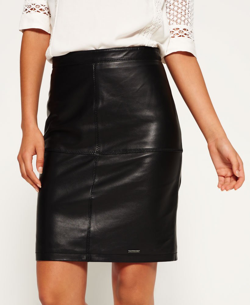 Superdry Selka Leather Pencil Skirt - Women's Skirts