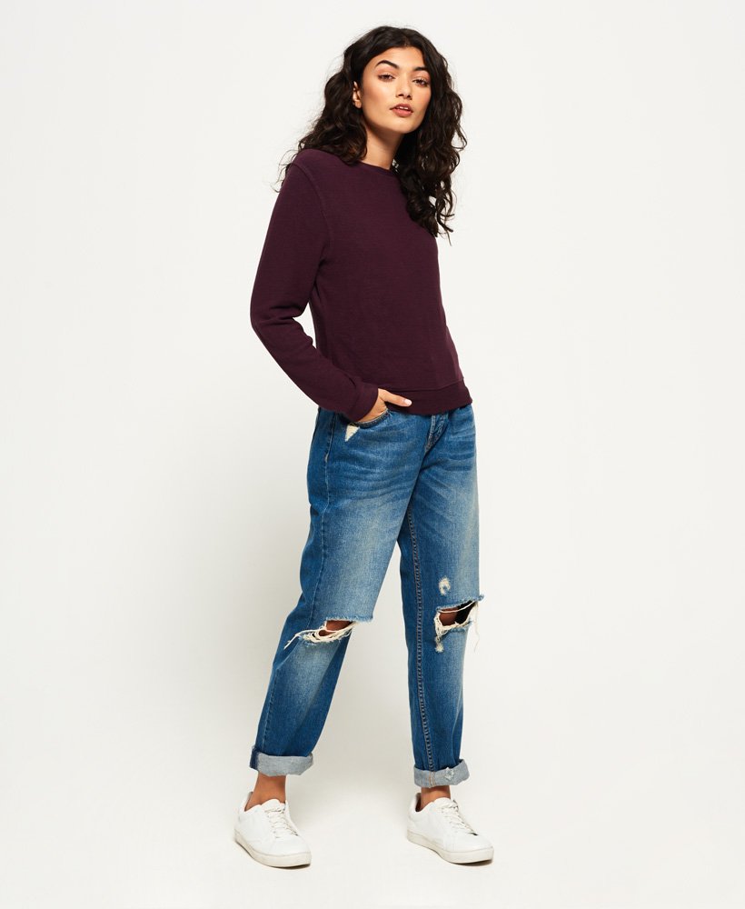 superdry burgundy jumper