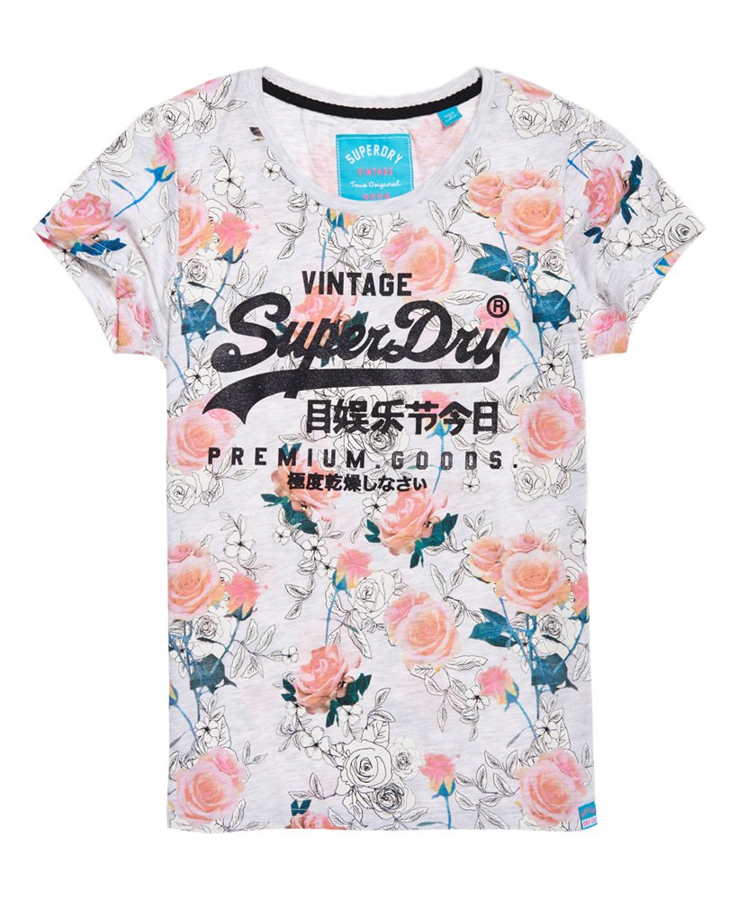 Superdry Vintage Logo T skjorte med trykk over det hele Superdry Vintage Logo T skjorte med trykk over det hele