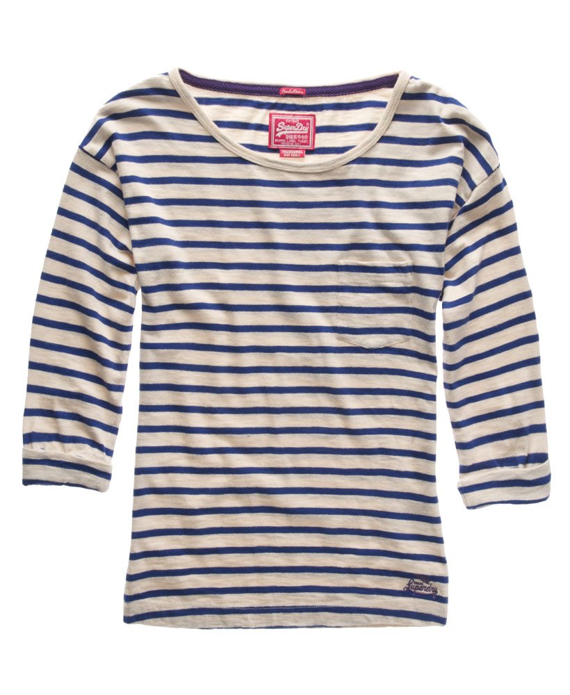 Womens - Icarus Boating T-shirt in Royal Stripe | Superdry