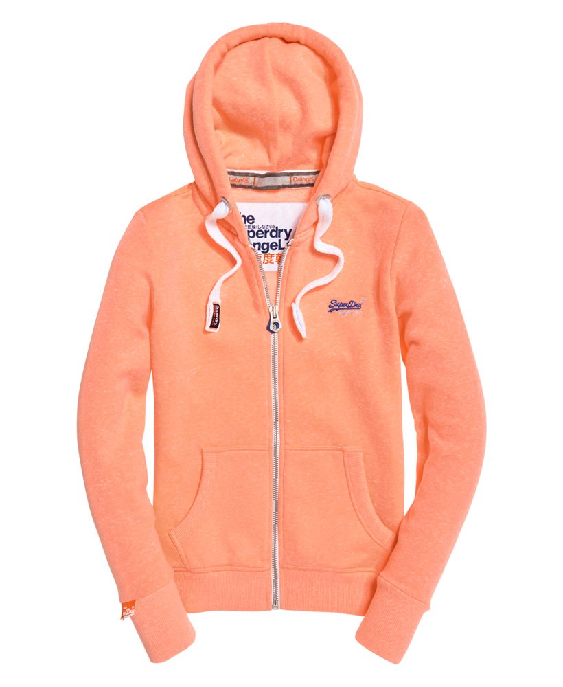 Superdry Womens Orange Label Primary Ziphood Sweatshirt 