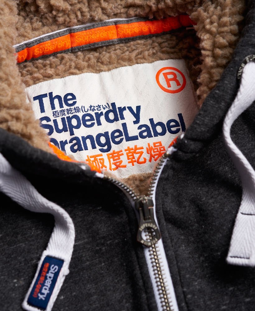 Superdry Orange Label Heavy Winter Zip Hoodie - Men's Hoodies