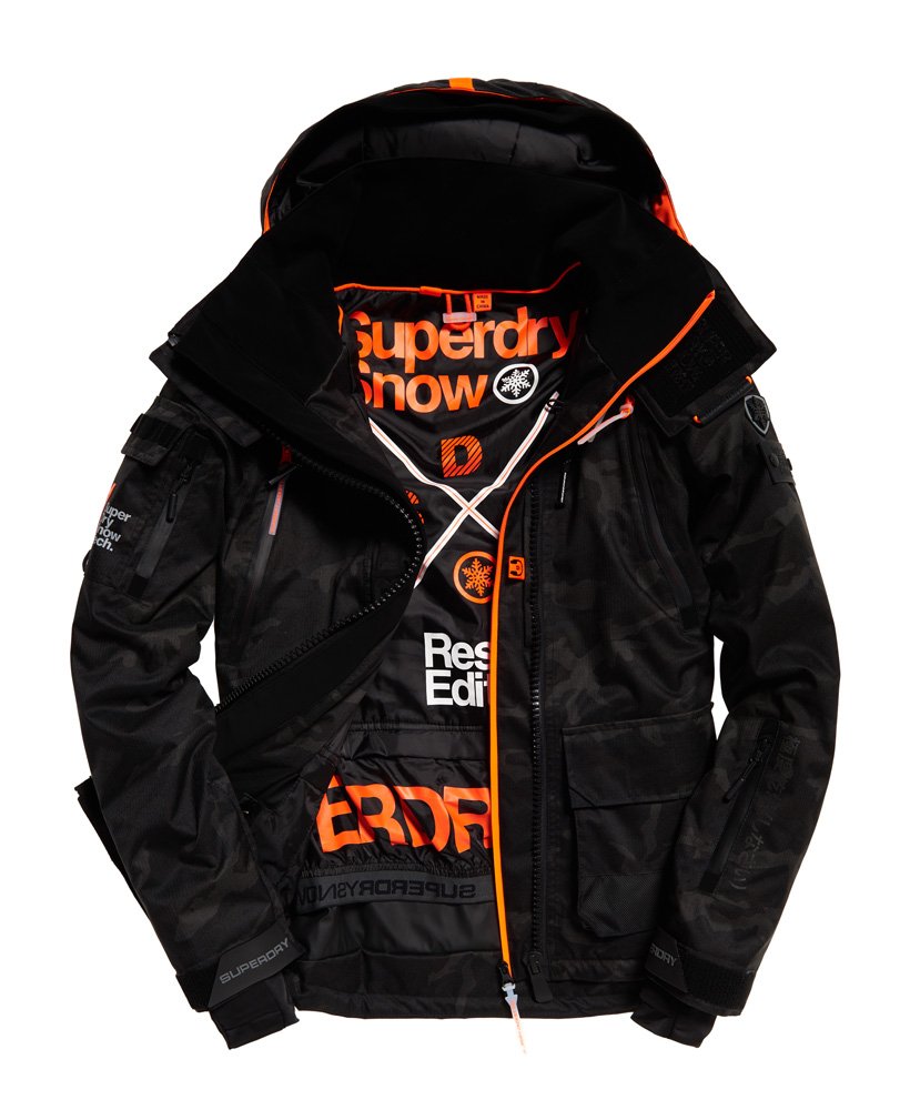 Superdry Ultimate Snow Action Black Ski Jacket