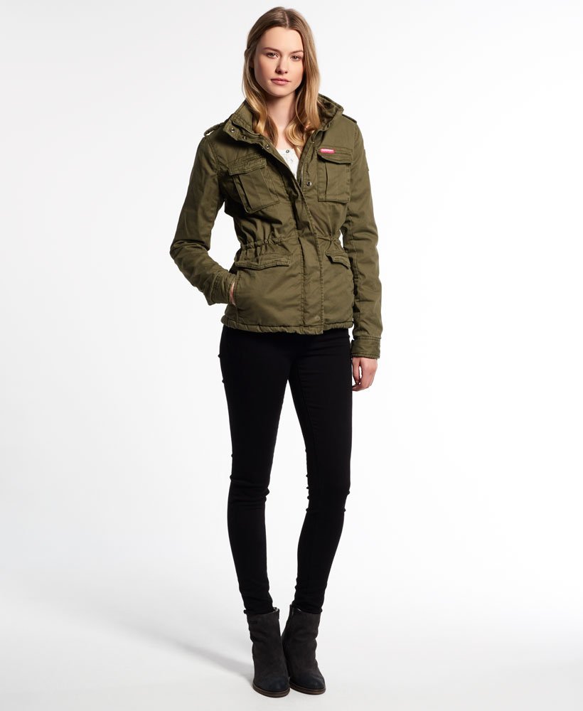 superdry winter rookie military jacket womens