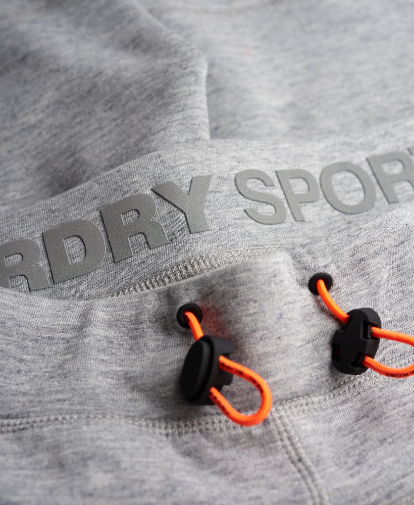 Mens - Gym Sport Runner Leggings in Grey Grit, Superdry