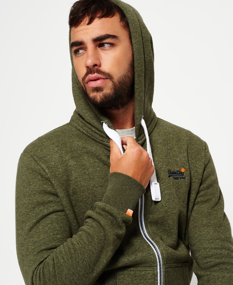 Superdry - Veste à capuche zippée Orange Label - Sweats à Capuche pour ...