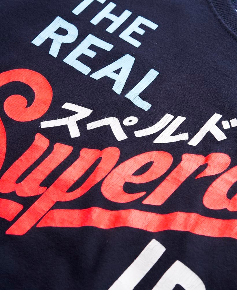 Mens - Tri Colour T-shirt in French Navy | Superdry UK