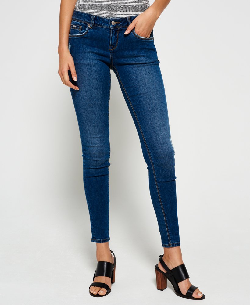 Womens - Cassie Skinny Jeans in Corn Tweed | Superdry