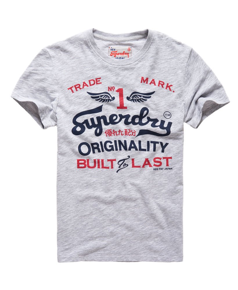 Mens Rebel Tshirt in Rebel Grey Superdry