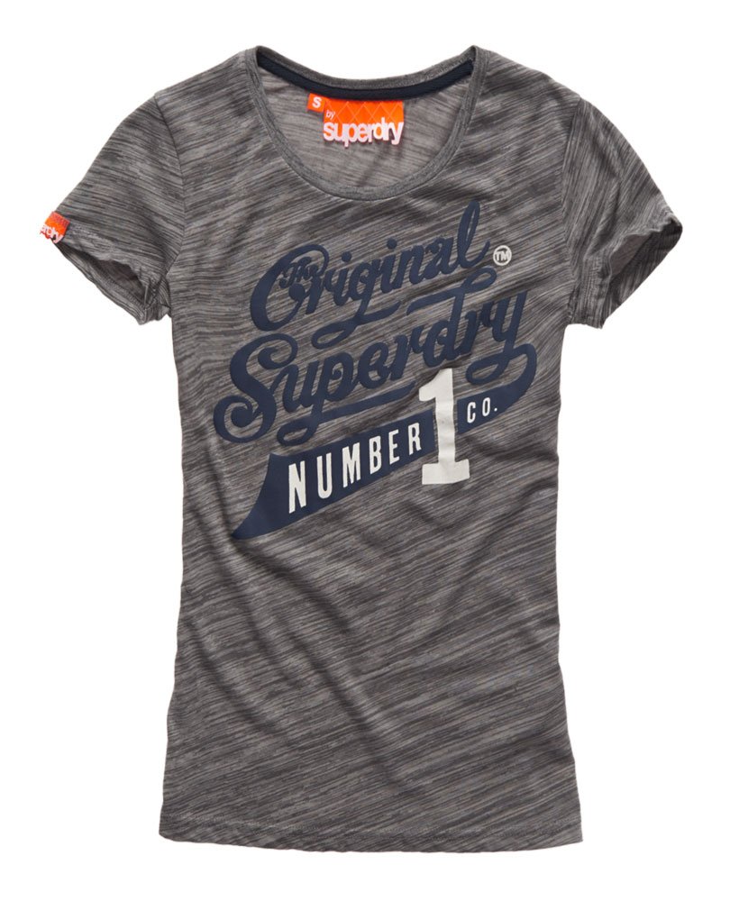 Womens - Number 1 Co. T-shirt in Light Grey | Superdry UK