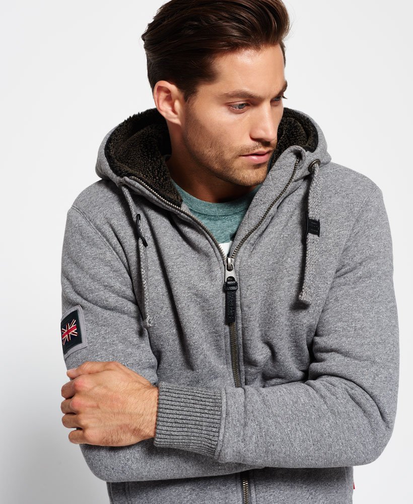 Buy > fur lined zip hoodie > in stock
