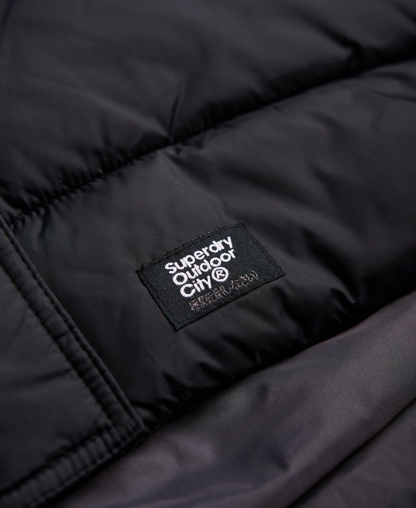 Womens - Dark Elements Hooded Parka Jacket in Black | Superdry