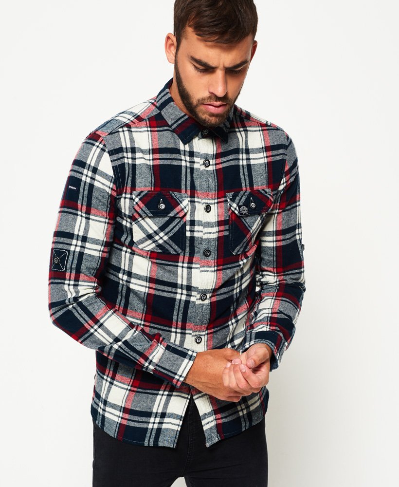Men's - Lumberjack Shirt in Hudson Black Check | Superdry UK