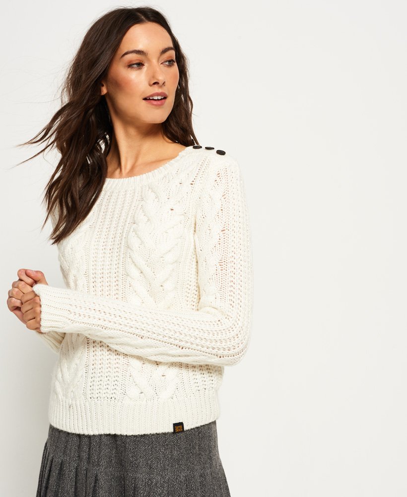 Superdry Jenna Cable Jumper - Women's Womens Sweaters