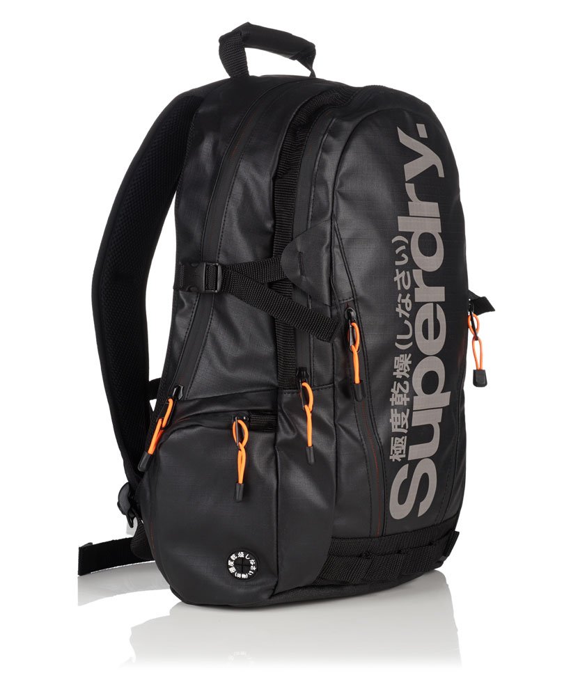 Men's Mega Ripstop Tarp Backpack in Black Ripstop | Superdry CA-EN