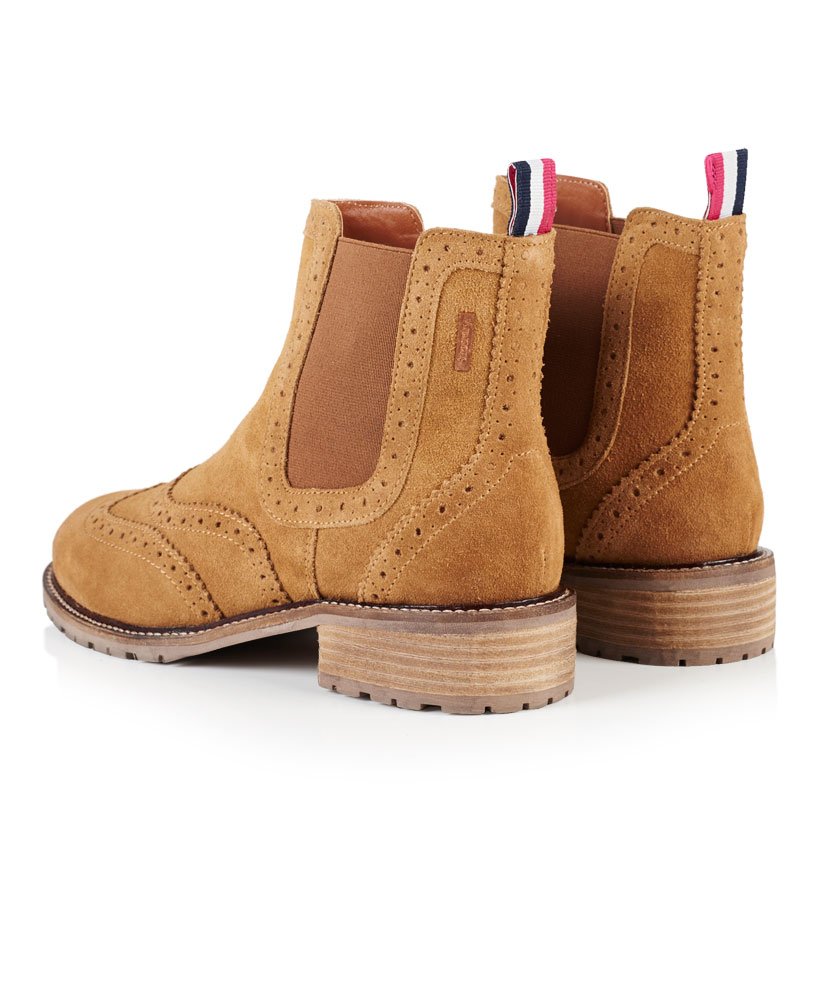 Womens Kings Road Brogue Boots in Tabacco Superdry