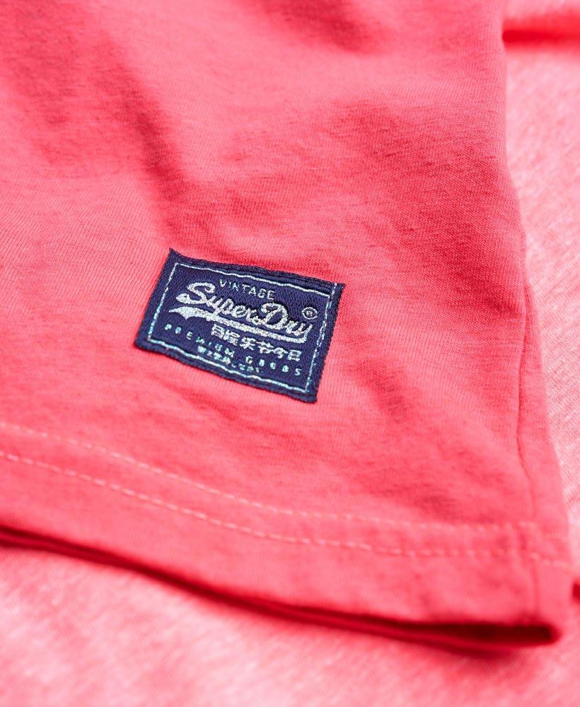 Womens - Regd 6 Dip Dye Vest Top in Pink Glow Heather | Superdry