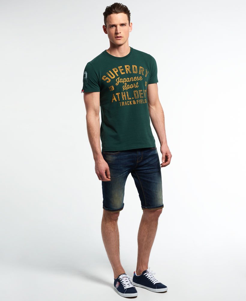 Mens - Track & Field Vintage T-shirt in Green | Superdry UK
