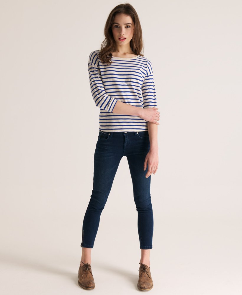 Womens - Icarus Boating T-shirt in Royal Stripe | Superdry
